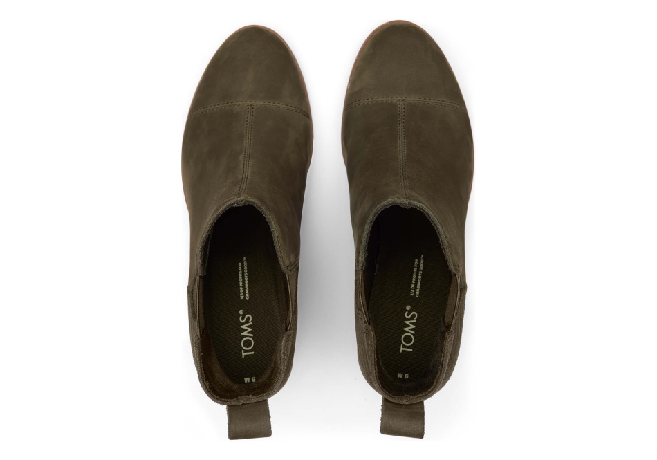 Toms Everly Bootie Tarmac Olive