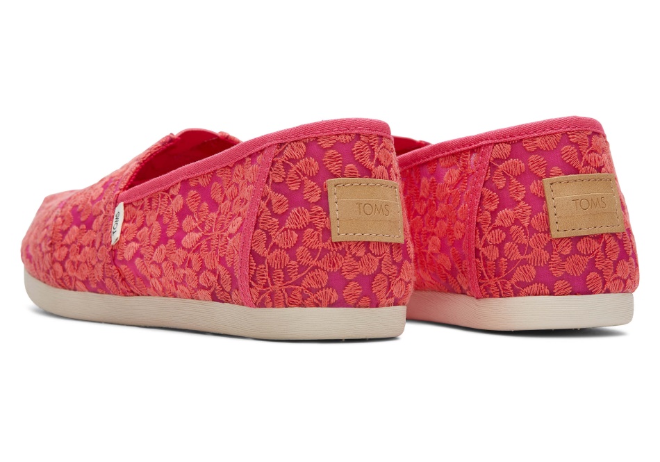 Toms Botanical Lace Alpargata Fuchsia