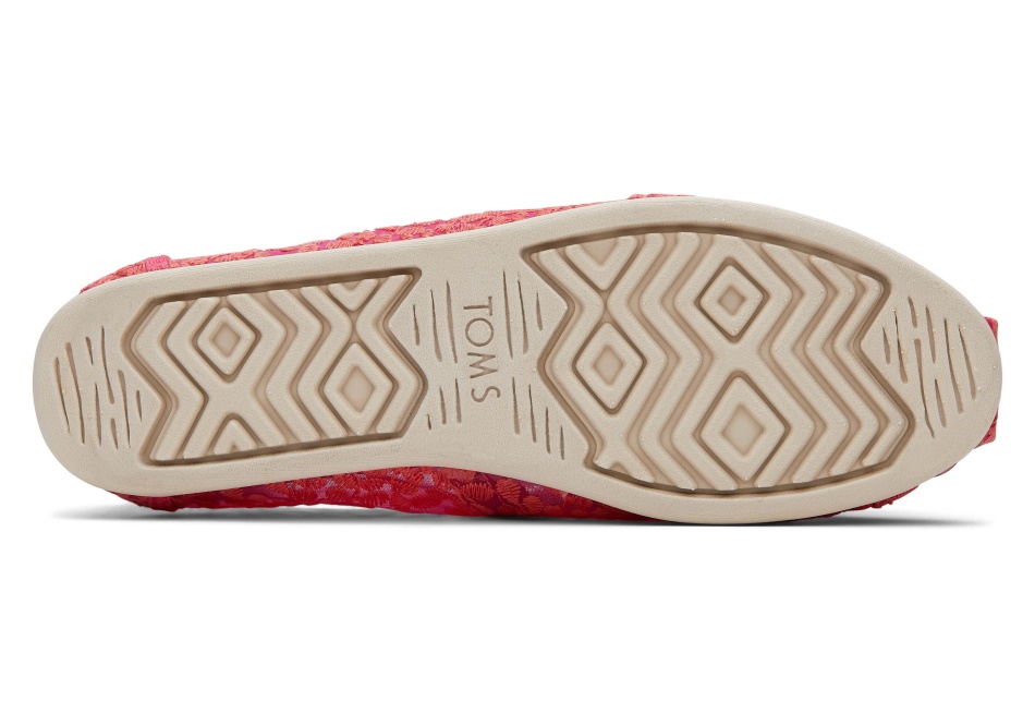 Toms Botanical Lace Alpargata Fuchsia