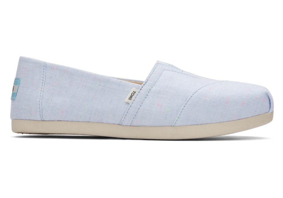 Toms Linen Alpargata Light Blue