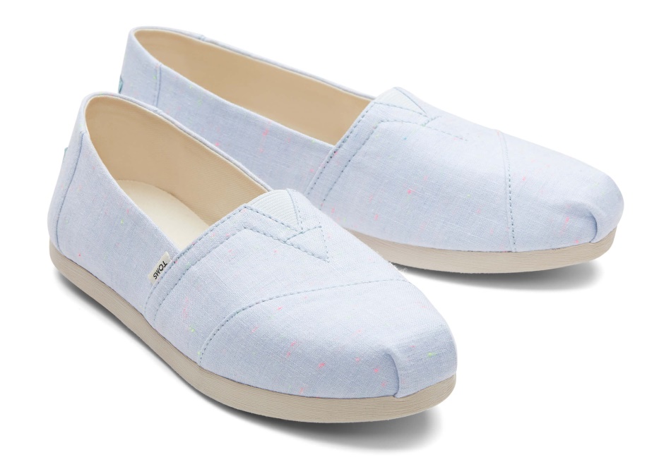 Toms Linen Alpargata Light Blue