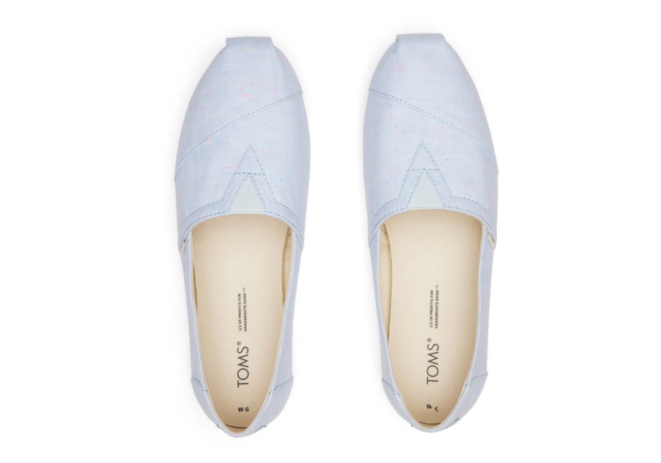 Toms Linen Alpargata Light Blue