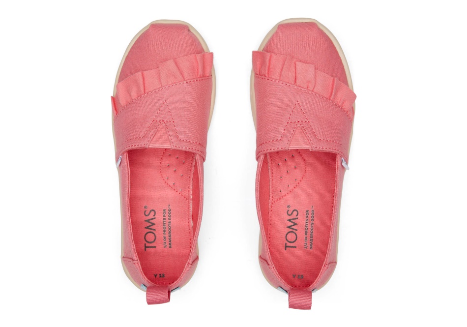 Toms Youth Alpargata Ruffle Rose