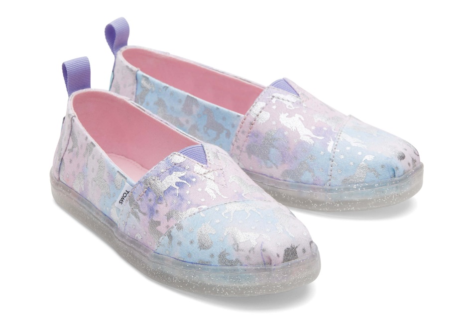 Toms Youth Alpargata Unicorn Tie Dye Foil