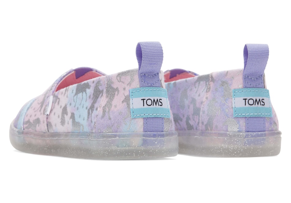 Toms Youth Alpargata Unicorn Tie Dye Foil