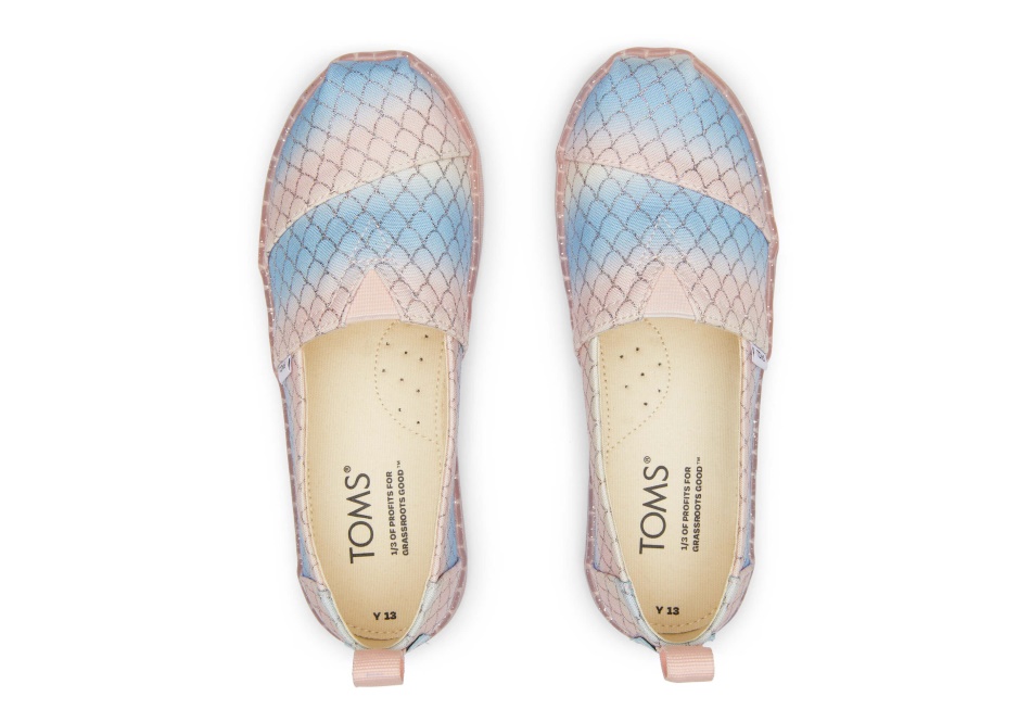 Toms Youth Alpargata Mermaid Pink Multi