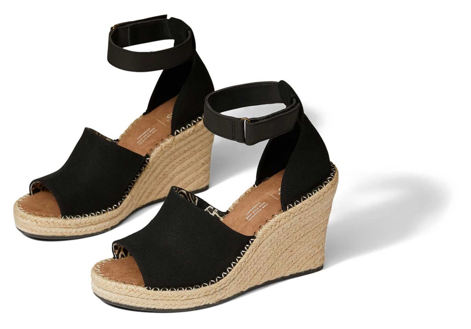 Toms Marisol Wedge Heel Black