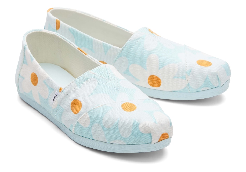 Toms Alpargata Retro Floral Soft Blue