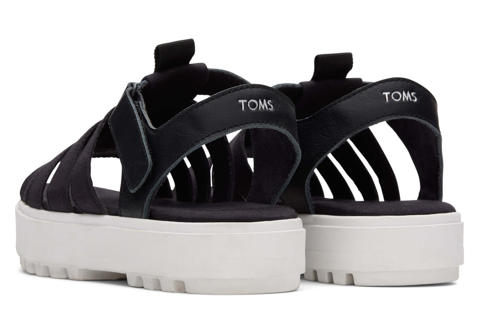 Toms Fisherman Lug Sandal Black