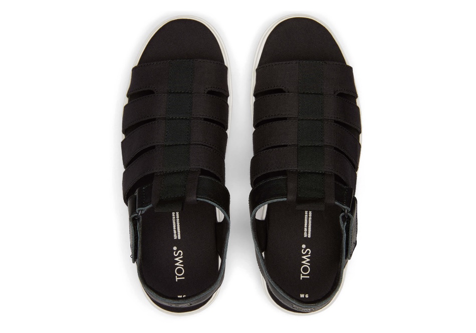 Toms Fisherman Lug Sandal Black