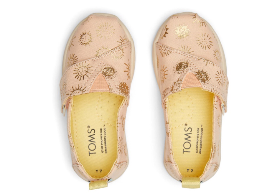 Toms Tiny Apricot Foil Sunny Days Print Apricot Foil