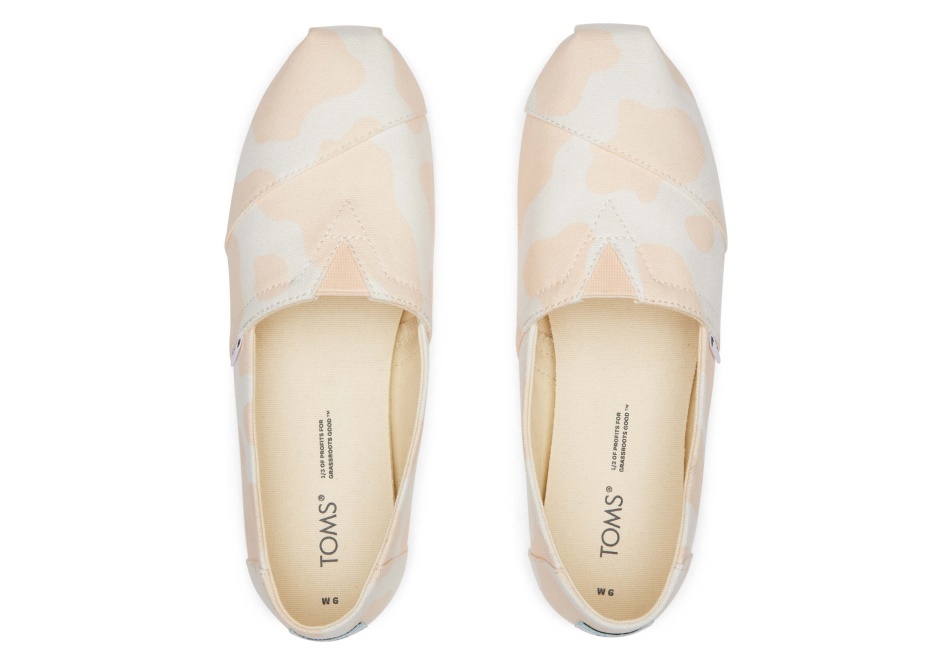Toms Alpargata Cow Cow Print Light Peach