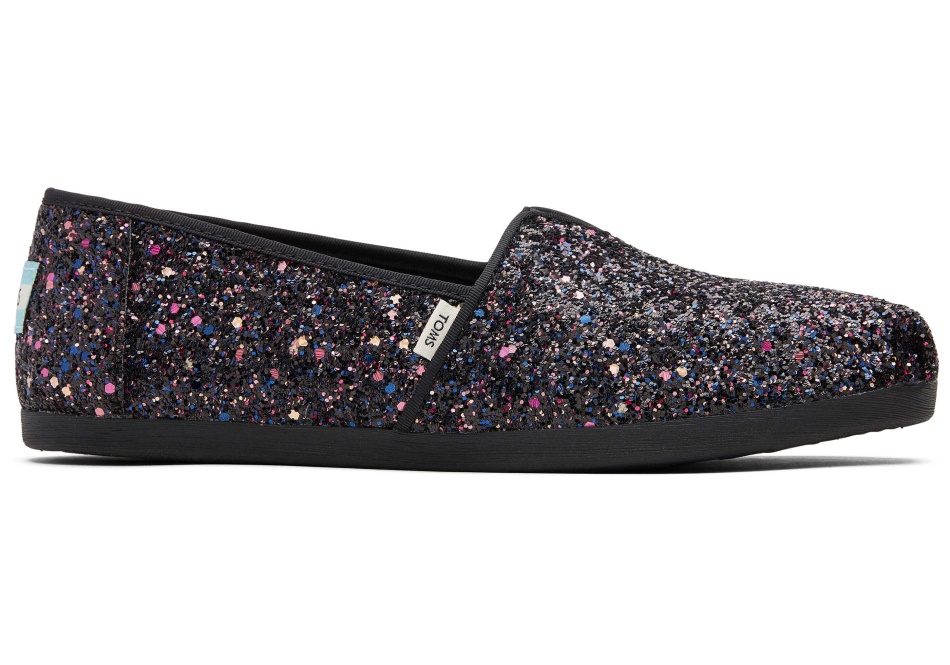 Toms Alpargata Glitter Black