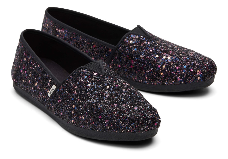 Toms Alpargata Glitter Black