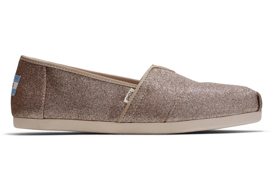 Toms Alpargata Glitter Champagne