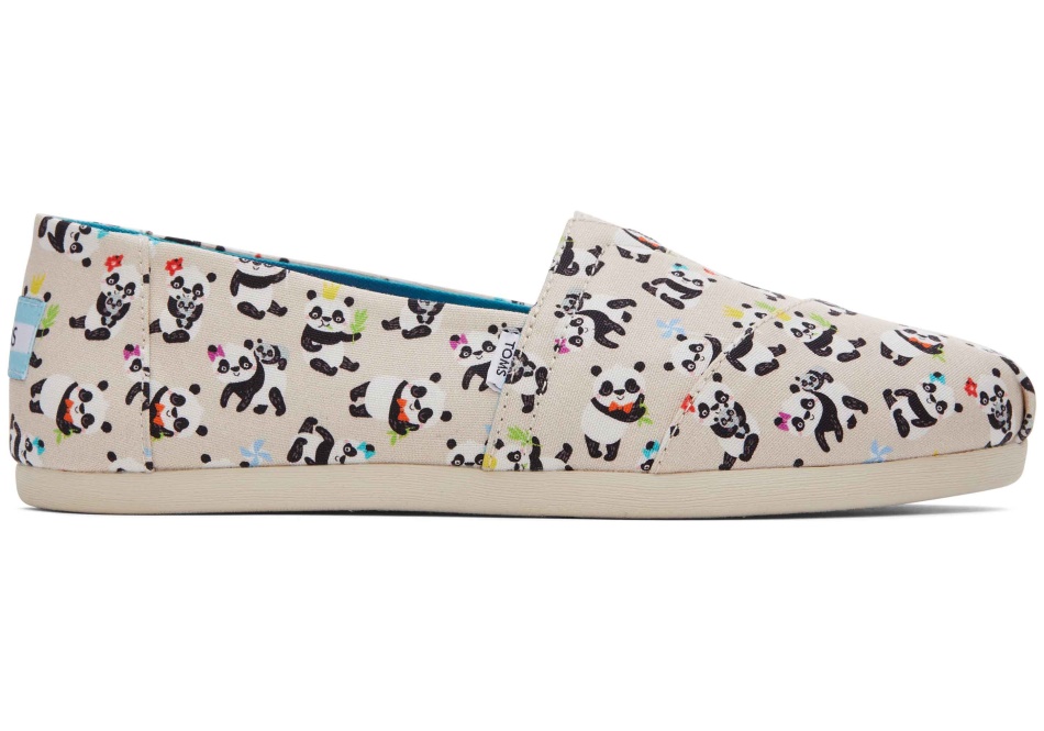 Toms Alpargata Panda Party Natural Birch