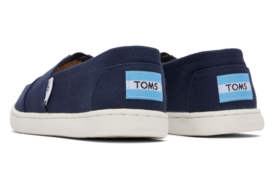 Toms Youth Alpargata Canvas Navy