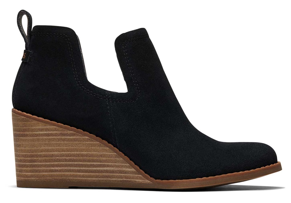 Toms Kallie Wedge Bootie Black