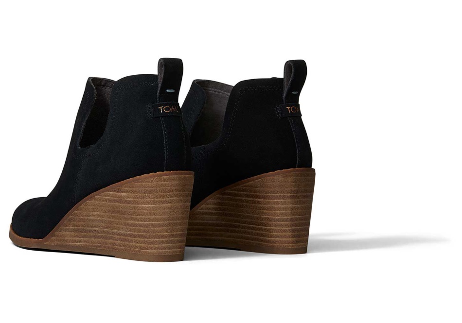 Toms Kallie Wedge Bootie Black
