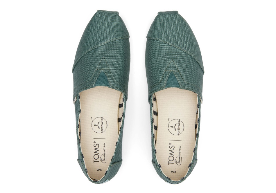 Toms Green Alpargata Silver Pine