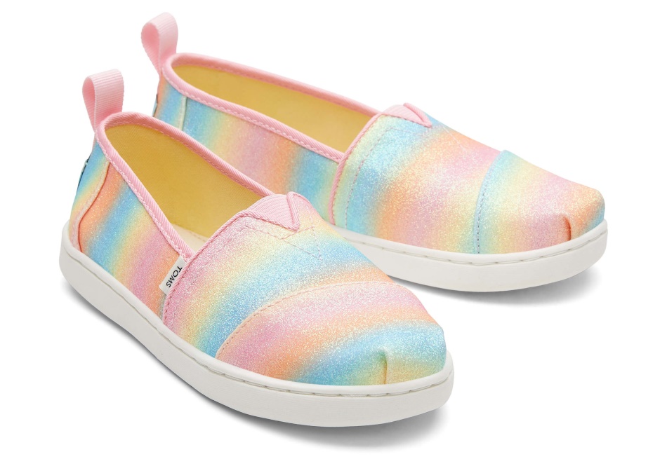 Toms Youth Alpargata Glitter Candy Pink