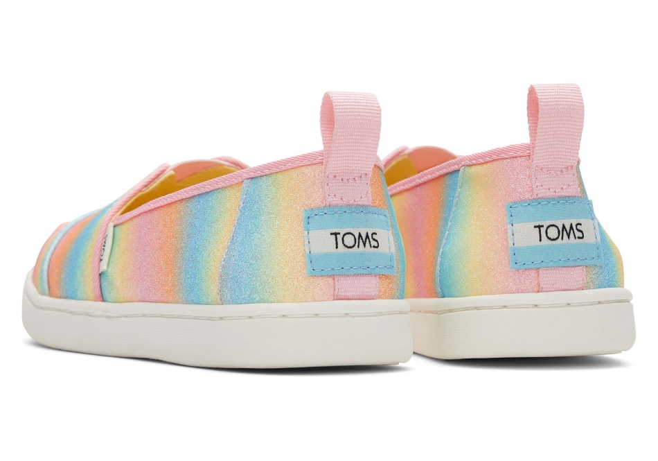 Toms Youth Alpargata Glitter Candy Pink