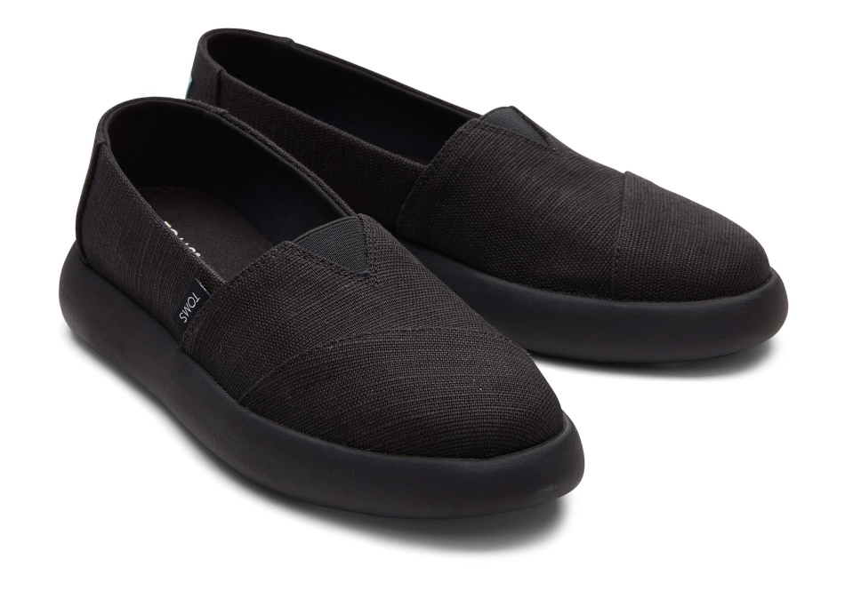 Toms Mallow Heritage Canvas Black-Black