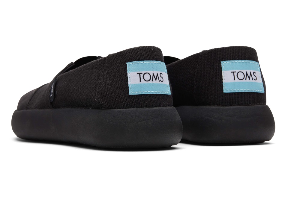 Toms Mallow Heritage Canvas Black-Black