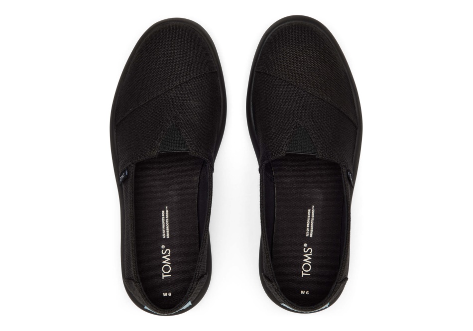 Toms Mallow Heritage Canvas Black-Black