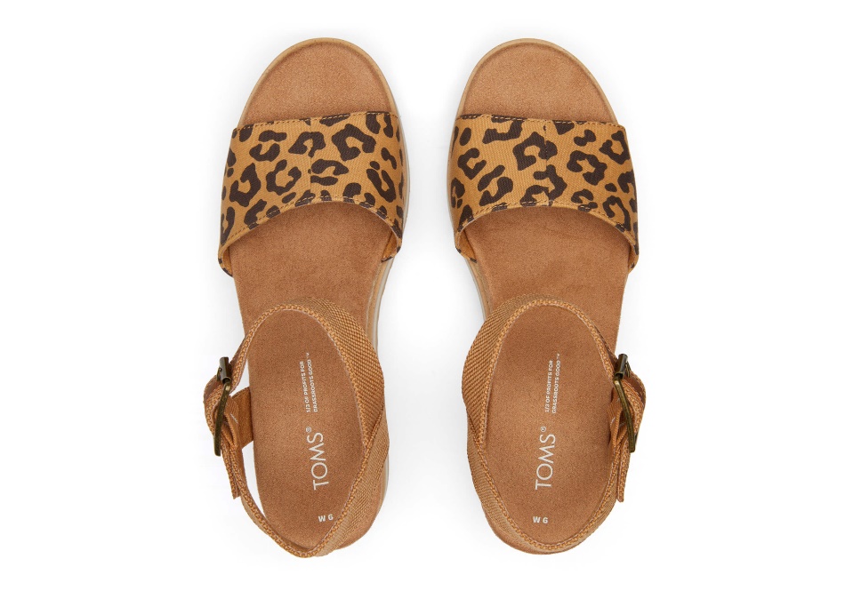 Toms Diana Wedge Sandal Leopard