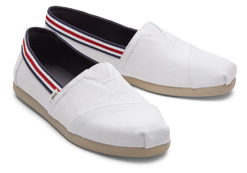 Toms Trim Alpargata White