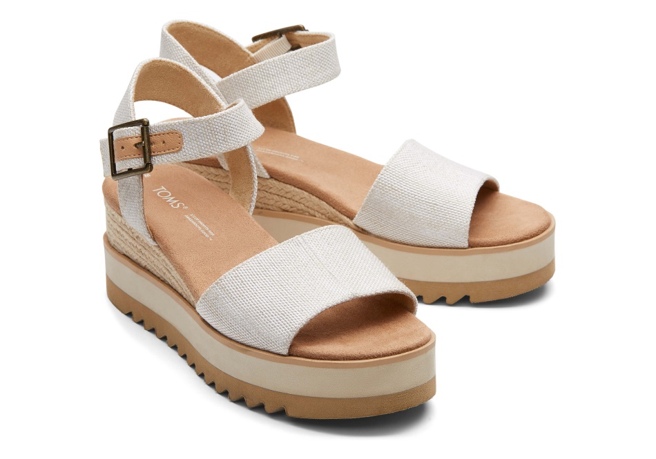 Toms Diana Wedge Sandal Natural