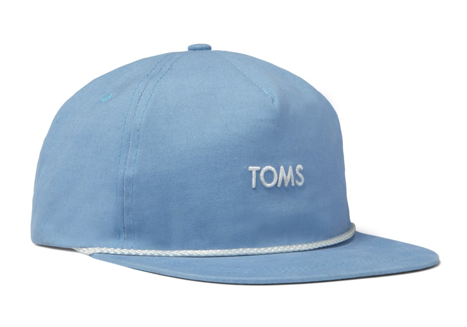 Toms Toms Cotton Canvas Hat Light Blue