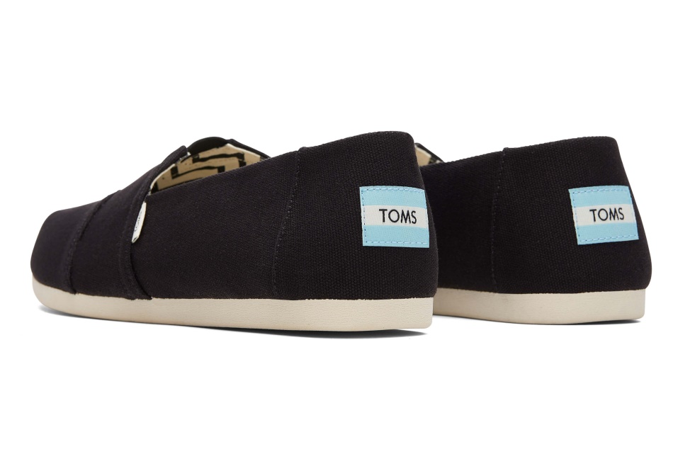 Alpargata Recycled Cotton Canvas Black Toms