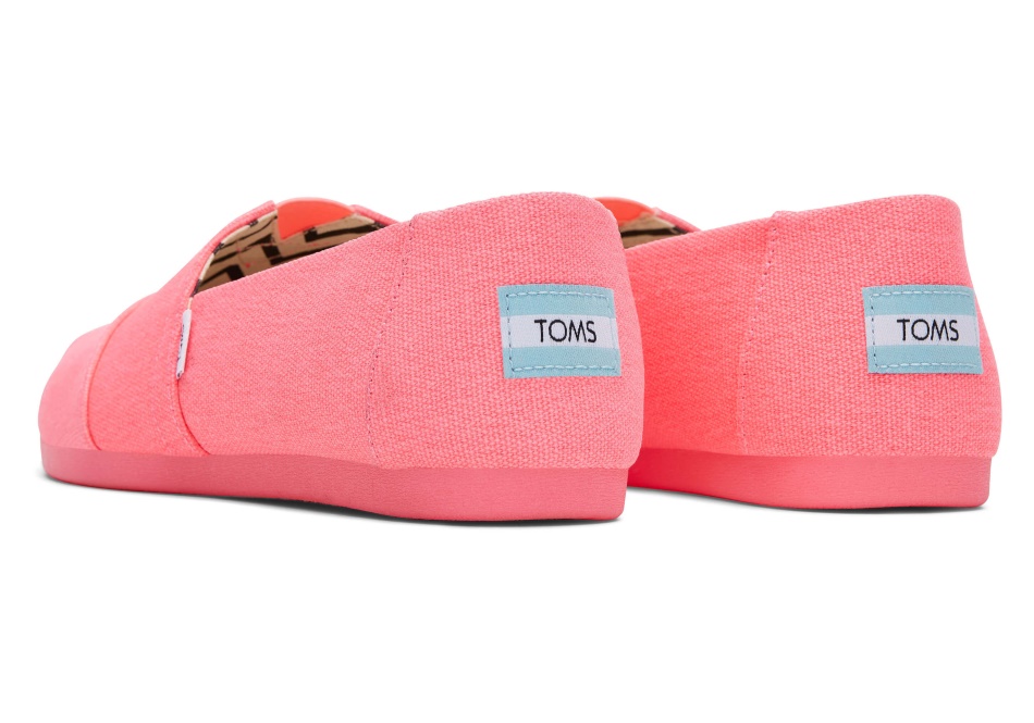 Toms Alpargata Neon Pink Recycled Cotton Canvas Neon Pink