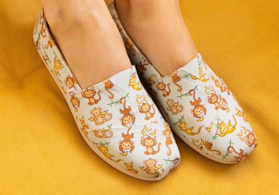 Toms Alpargata Monkeys Blue Monkeys