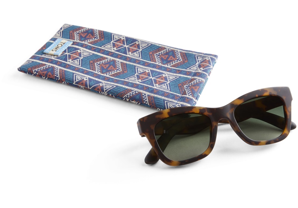 Toms Paloma Matte Blonde Tortoise-Olive Gradient Polarized