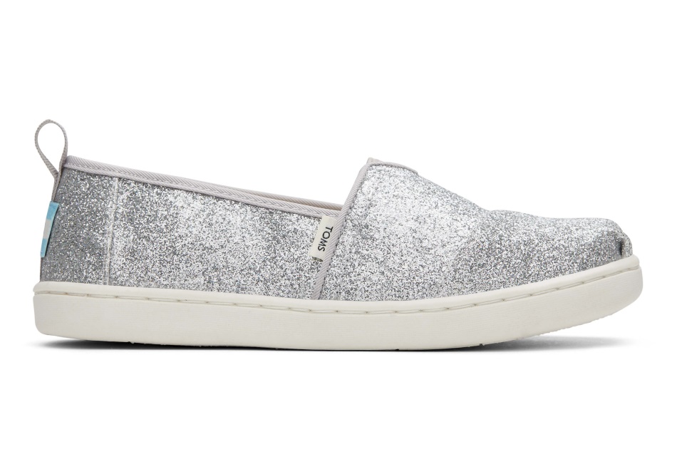Toms Youth Alpargata Glimmer Silver