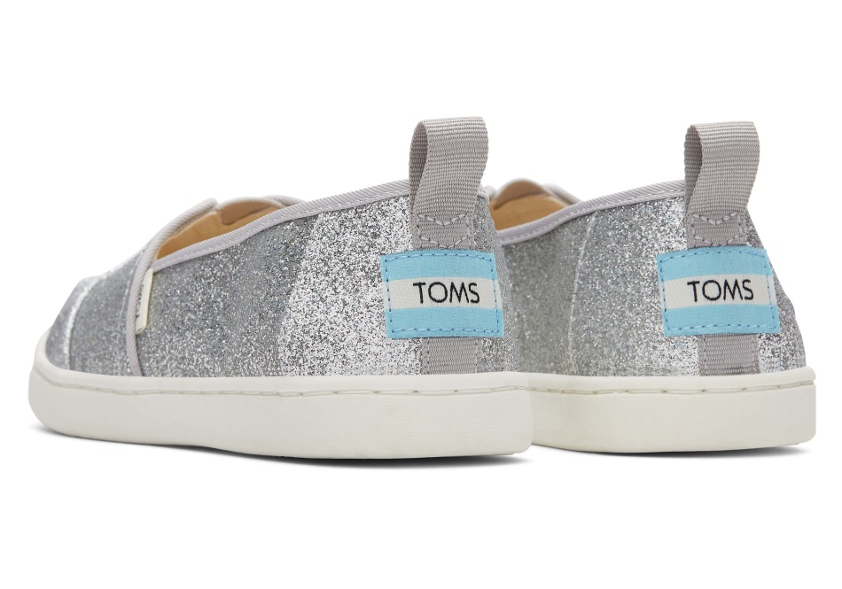 Toms Youth Alpargata Glimmer Silver