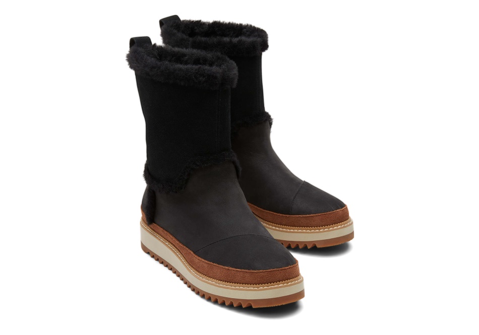 Toms Makenna Boot Black Leather