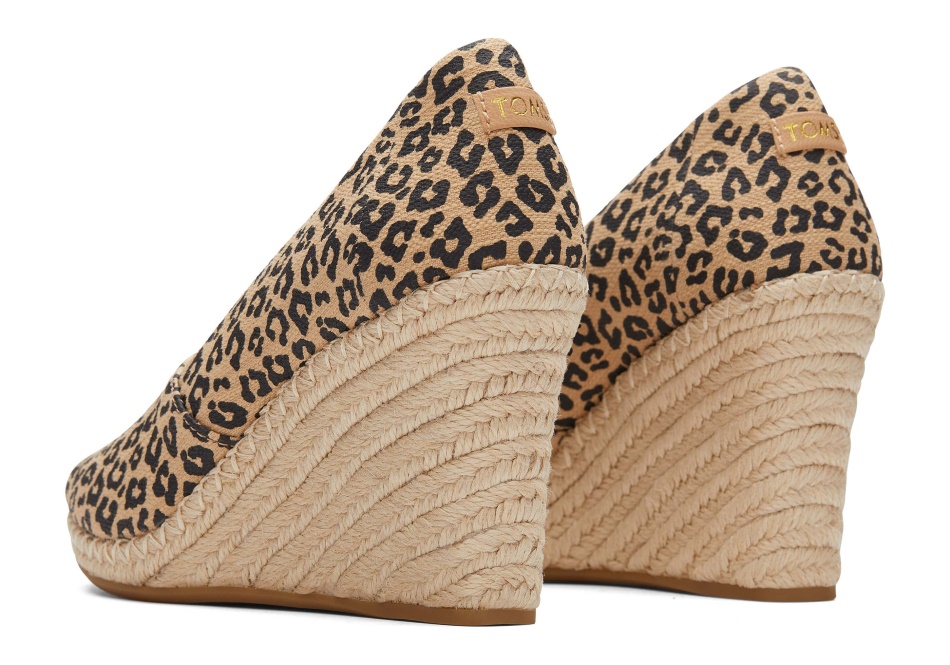 Toms Michelle Wedge Heel Mini Leopard