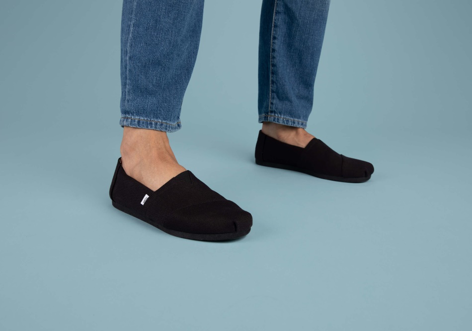 Alpargata Recycled Toms Cotton Canvas Black