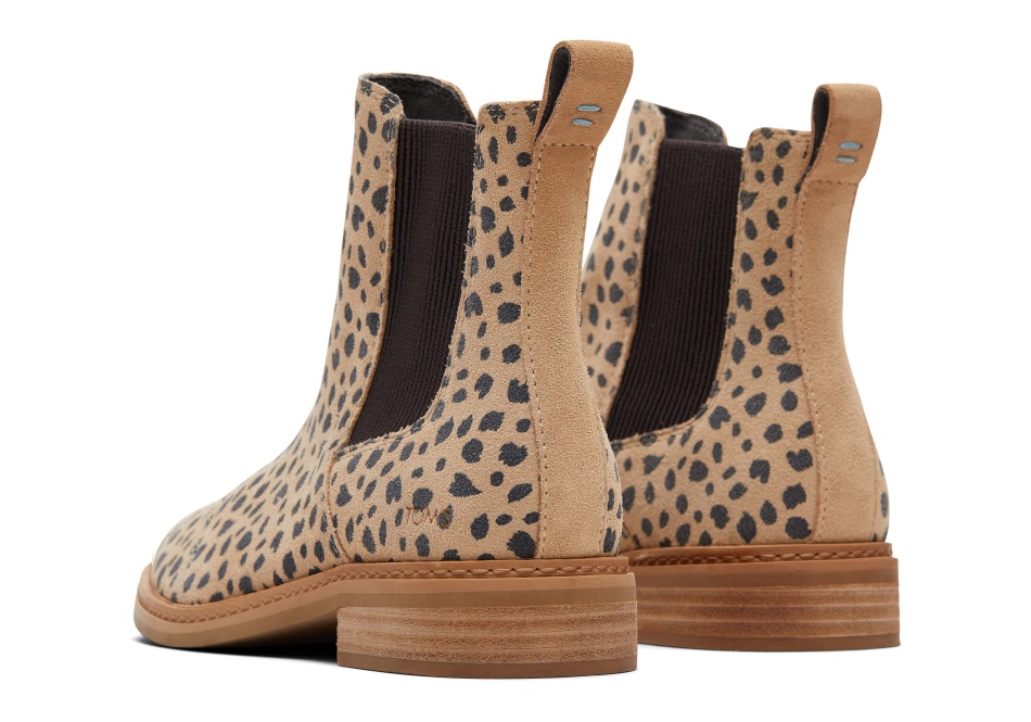 Toms Charlie Bootie Tan Cheetah