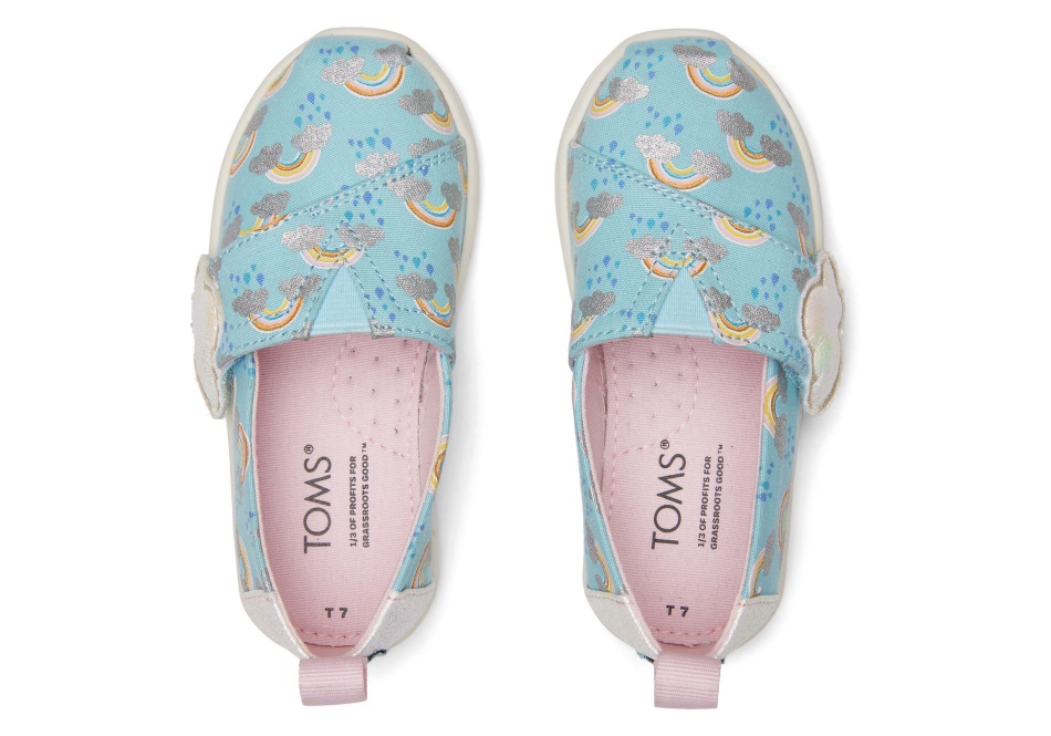 Toms Tiny Blue Weather Foil Print Blue Foil