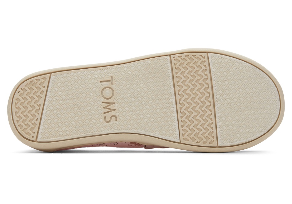 Toms Youth Alpargata Bee Mine Pink Foil