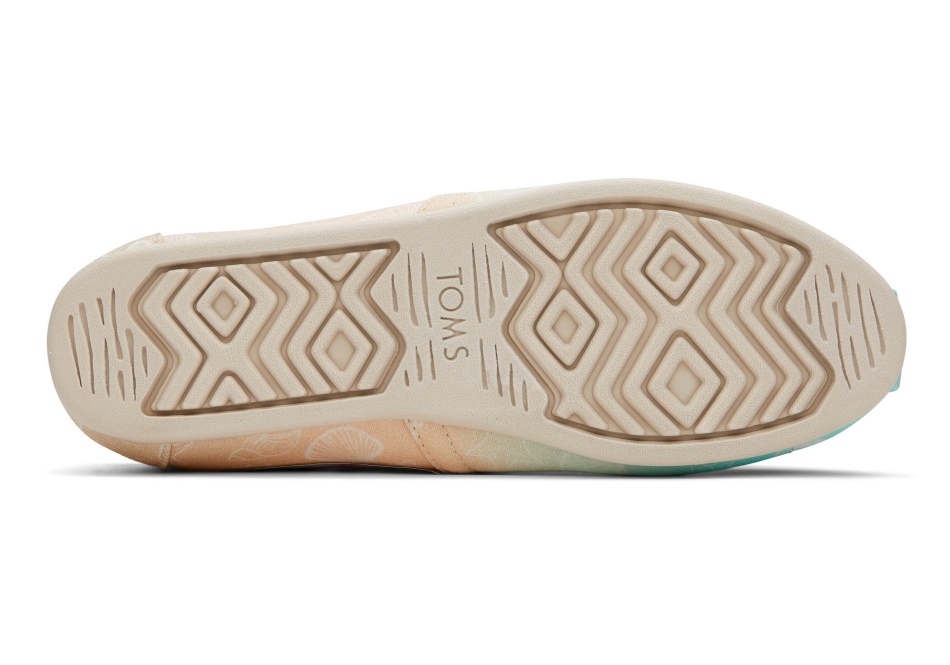 Toms Multi Ombre Alpargata Seashell Teal Ombre