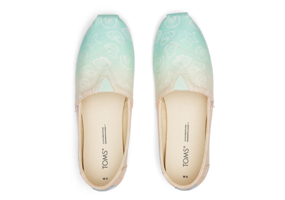Toms Multi Ombre Alpargata Seashell Teal Ombre