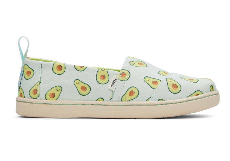 Toms Youth Alpargata Paper Source Light Aqua