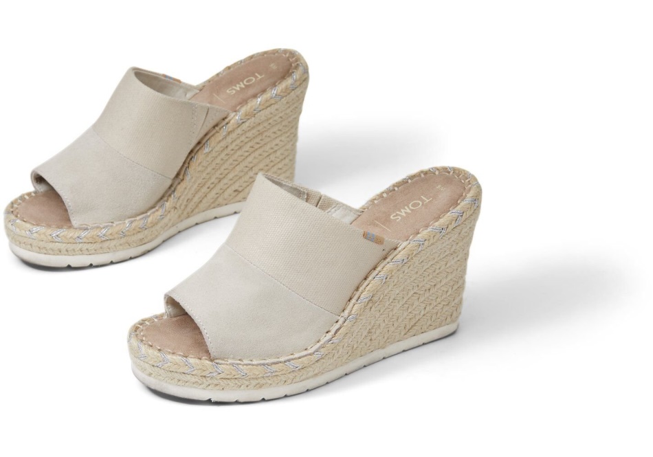 Toms Monica Mule Wedge Heel Natural