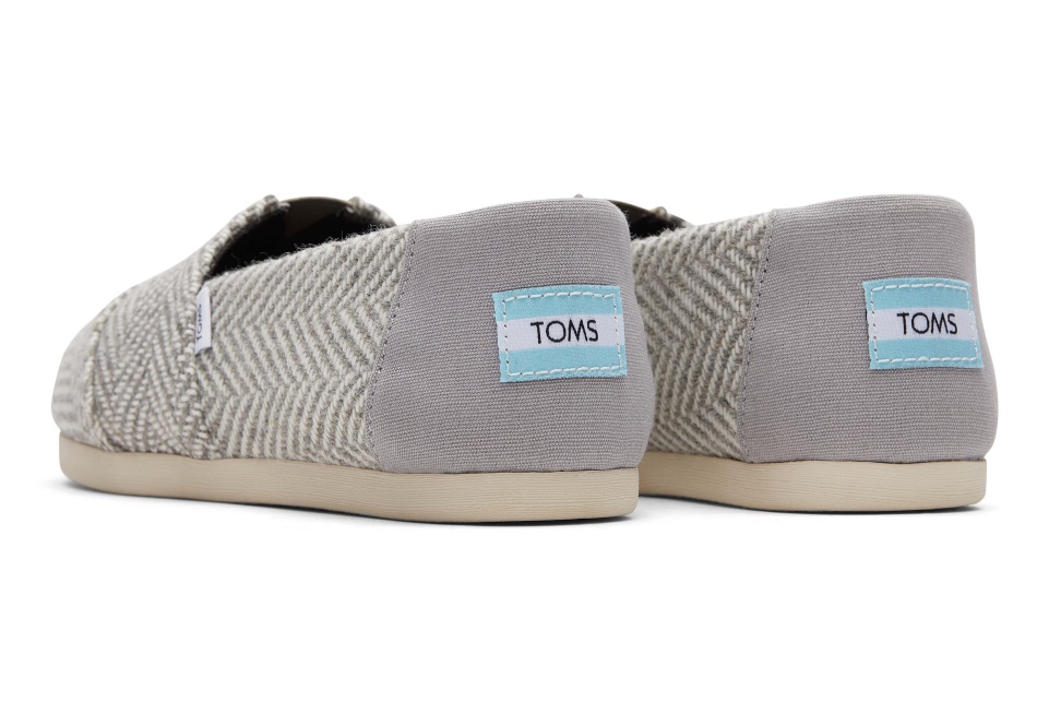 Toms Herringbone Alpargata Drizzle Grey